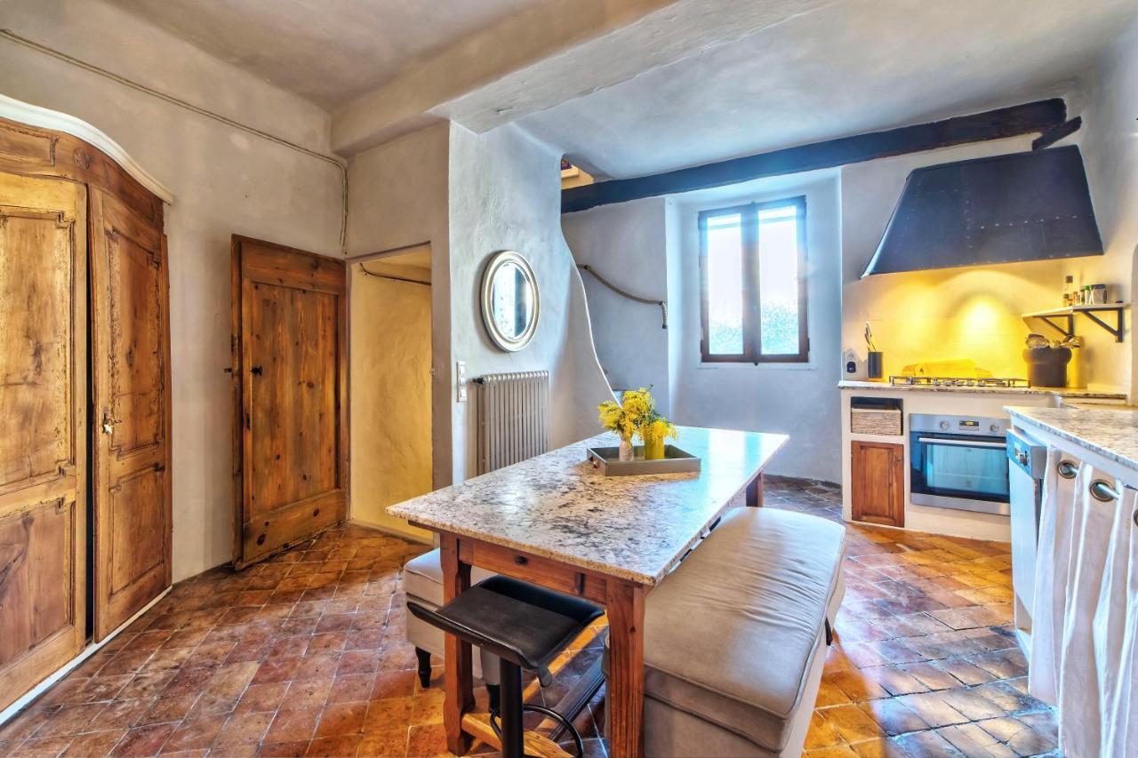 Townhouse Mougins In The Old Village, Fantastic View, Sea And Mountains Экстерьер фото